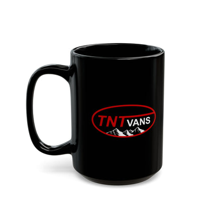 TNT Vans Black Mug - Perfect for Coffee Lovers, Mountain Enthusiasts, and Travelers, Gift for Holidays and Celebrations