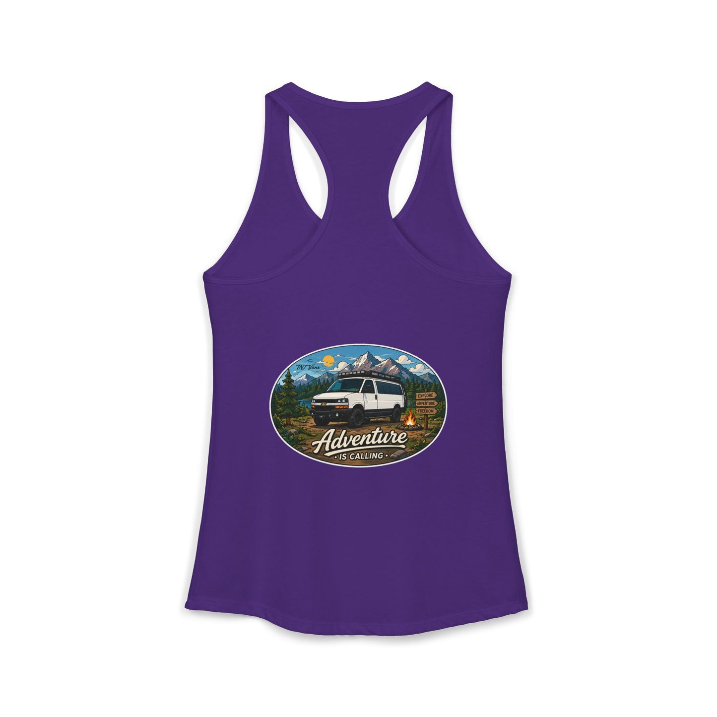 Chevy Express Merchandise Adventure is Calling Women's Ideal Racerback Tank