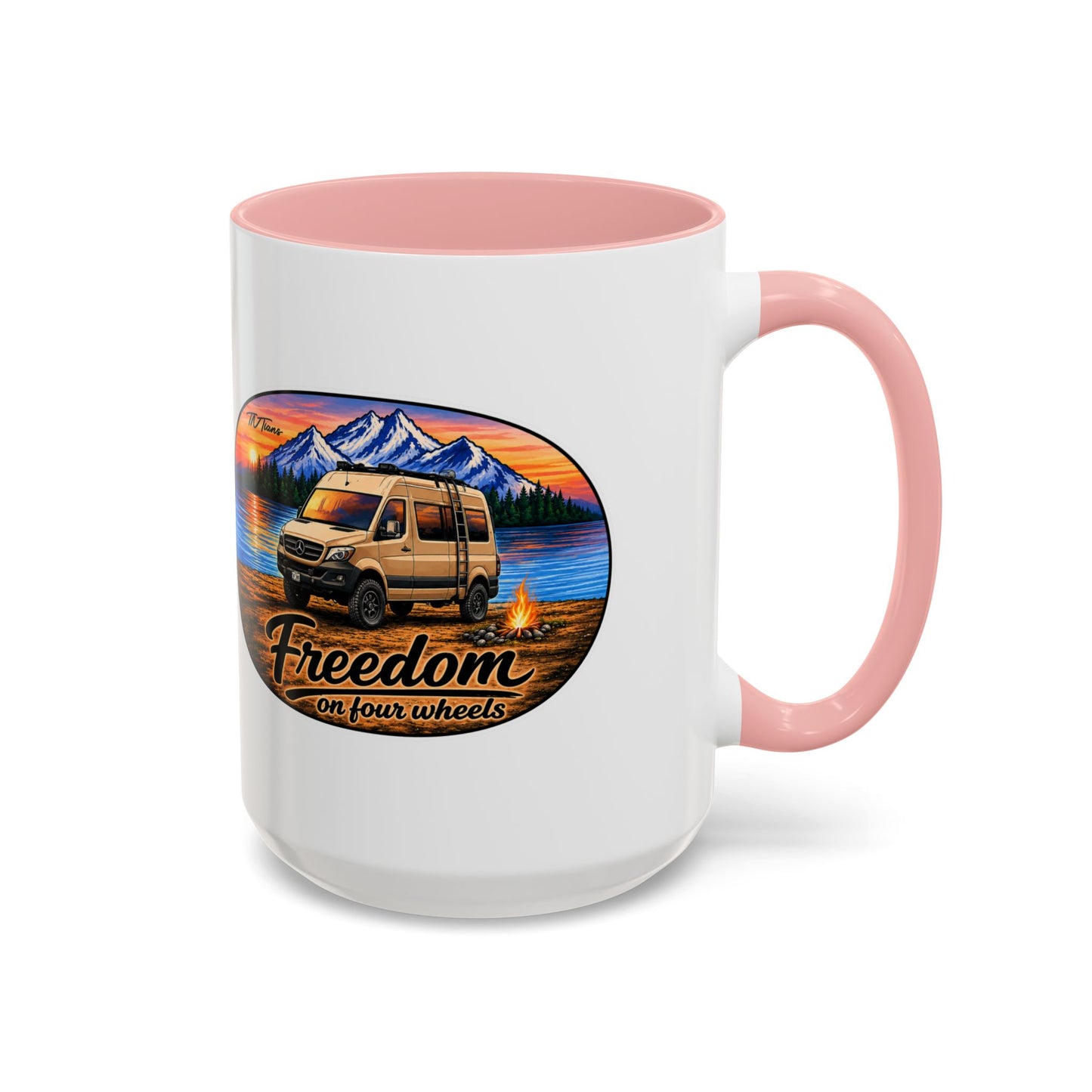 Sprinter Van Freedom on Four Wheels Accent Coffee Mug (11, 15oz)