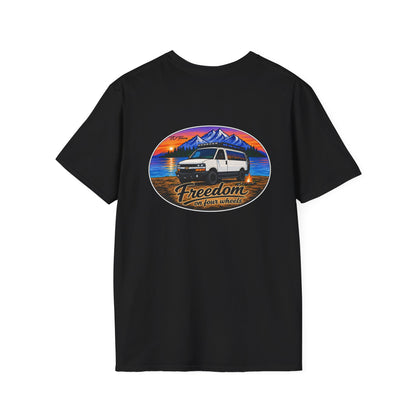 Chevy Express Van T-Shirt Freedom on Four Wheels