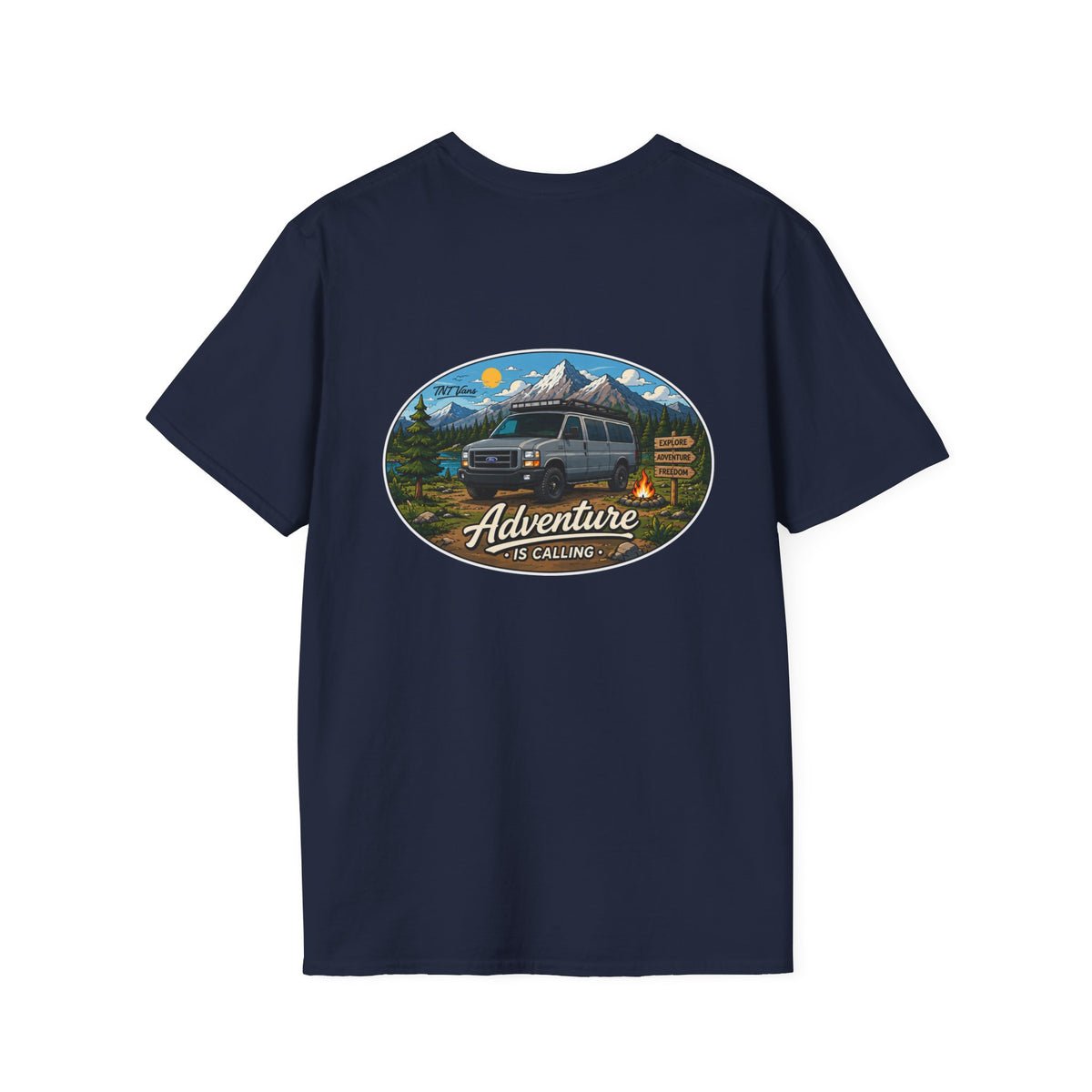Ford Econoline Merchandise Adventure is Calling Unisex Softstyle T-Shirt