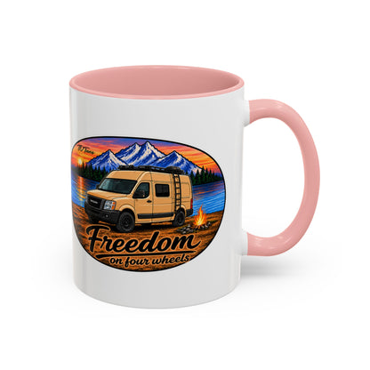 Nissan NV Freedom on Four Wheels Merch Accent Coffee Mug (11, 15oz)