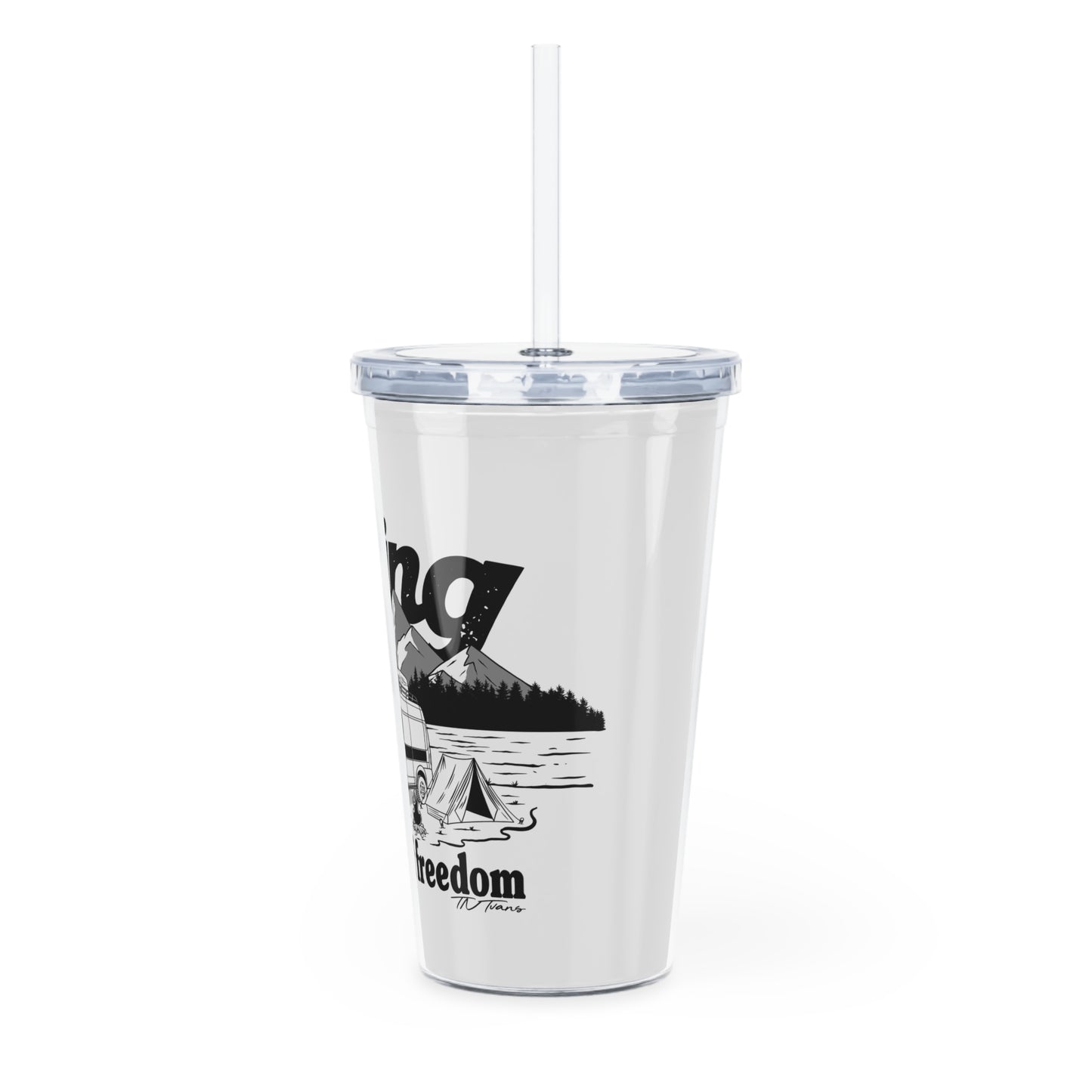 Ram ProMaster Merchandise Plastic Tumbler with Straw