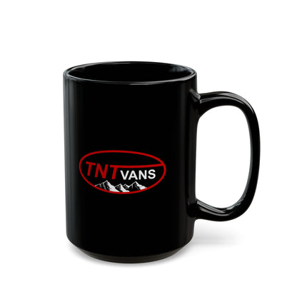 TNT Vans Black Mug - Perfect for Coffee Lovers, Mountain Enthusiasts, and Travelers, Gift for Holidays and Celebrations