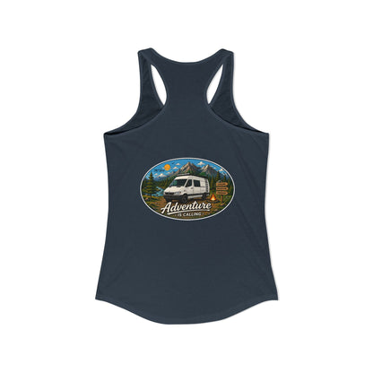 Sprinter T1N Merchandise Adventure is Calling Women's Ideal Racerback Tank