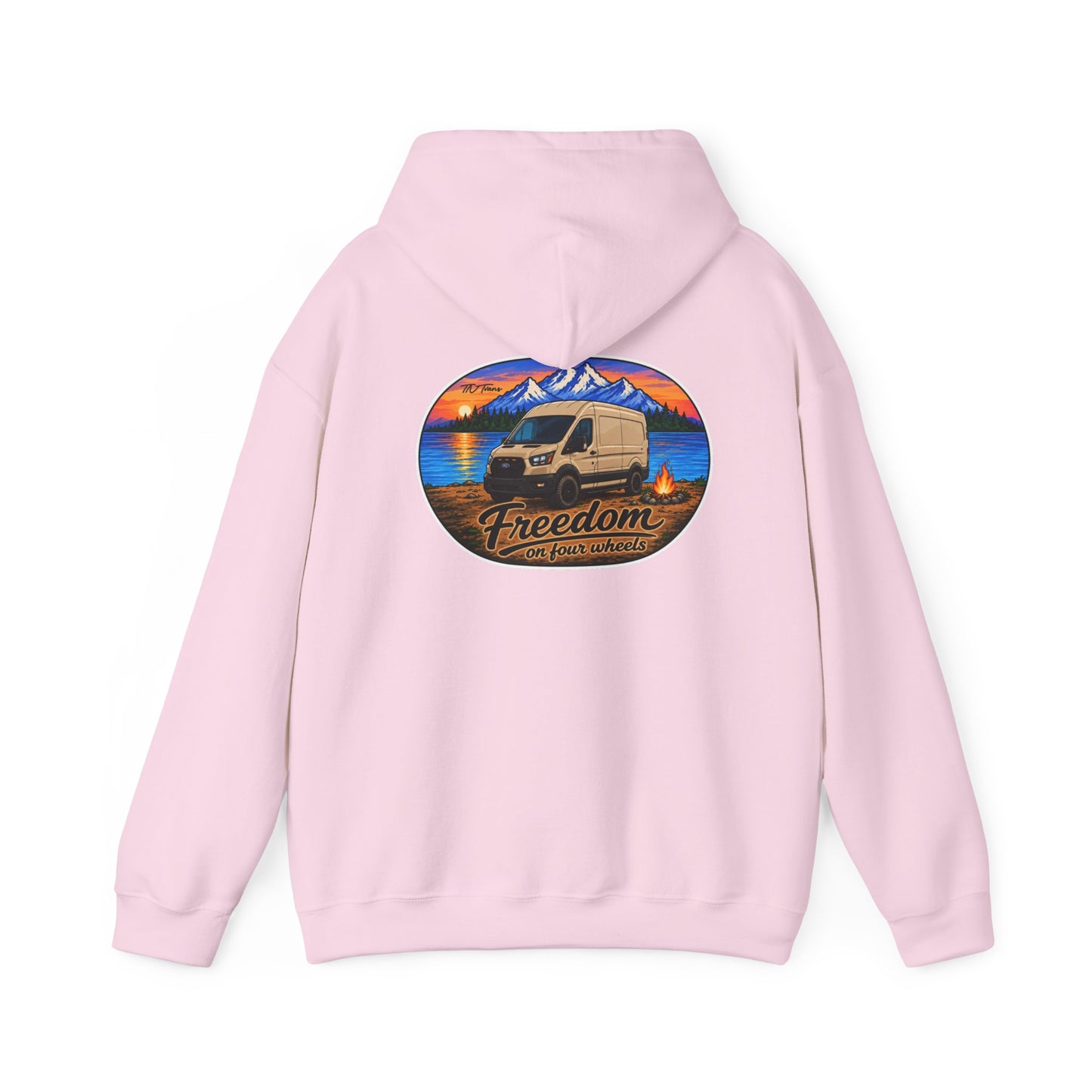 Ford Transit Merchandise Freedom on Four Wheels Unisex Heavy Blend™ Hooded Sweatshirt
