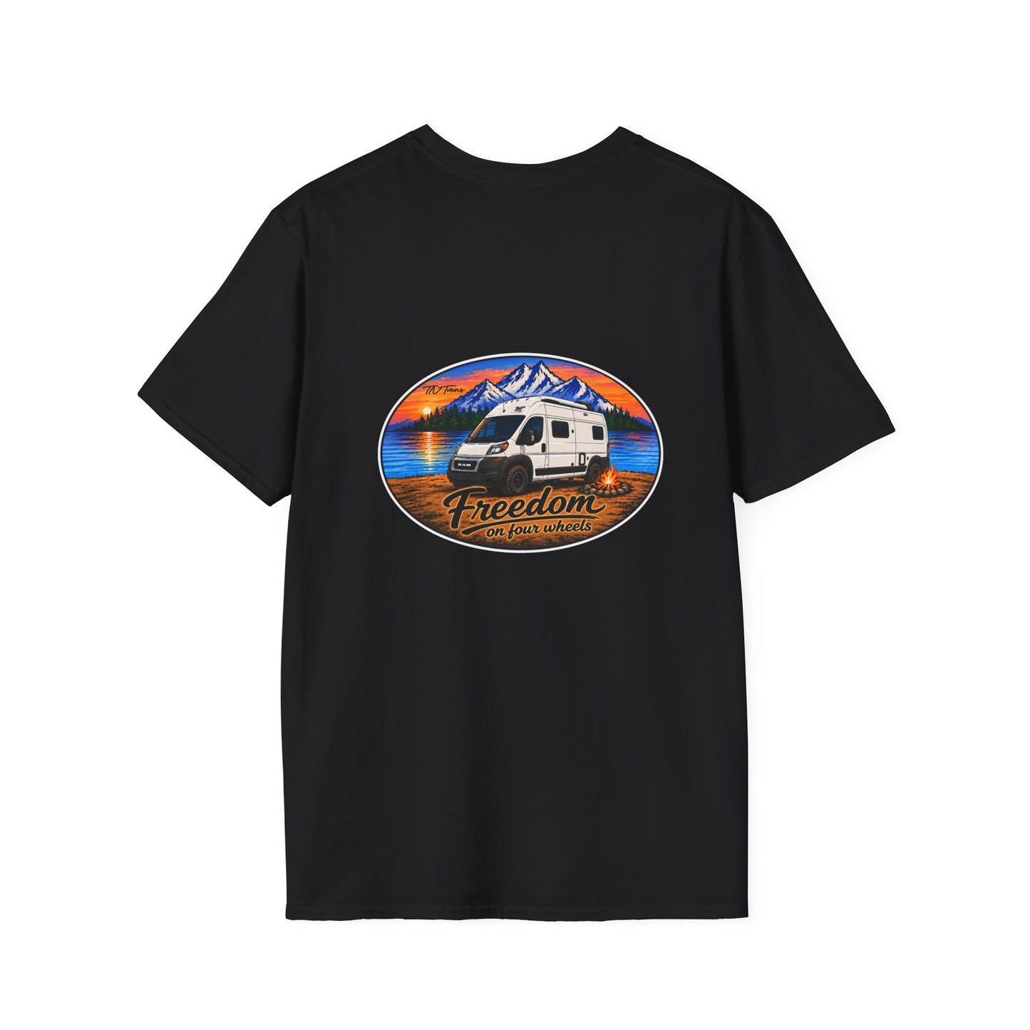 Ram ProMaster Merchandise Freedom on Four Wheels Unisex Softstyle T-Shirt