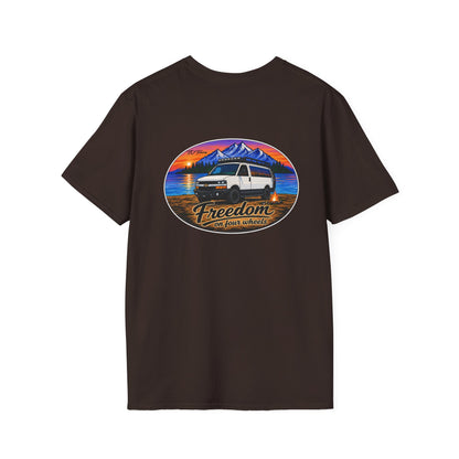 Chevy Express Van T-Shirt Freedom on Four Wheels