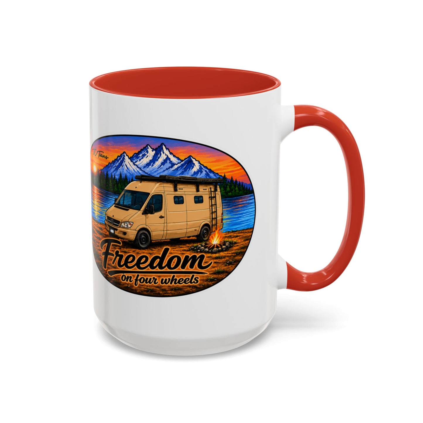 Sprinter T1N Freedom on Four Wheels Accent Coffee Mug (11, 15oz)