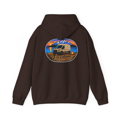 Ford Transit Merchandise Freedom on Four Wheels Unisex Heavy Blend™ Hooded Sweatshirt
