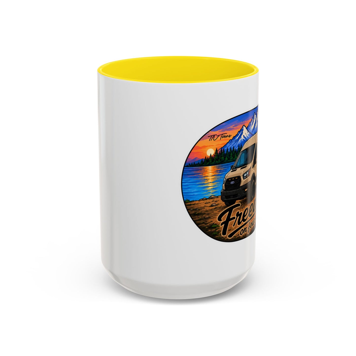 Ford Transit Freedom on Four Wheels Accent Coffee Mug (11, 15oz)