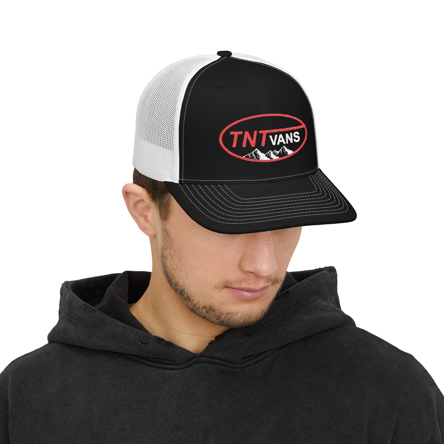 Custom Embroidered Snapback Trucker Cap - TNTVANS, Adjustable Hat for Outdoor Adventures, Gift for Him, Trendy Fishing Gear, Stylish [...]