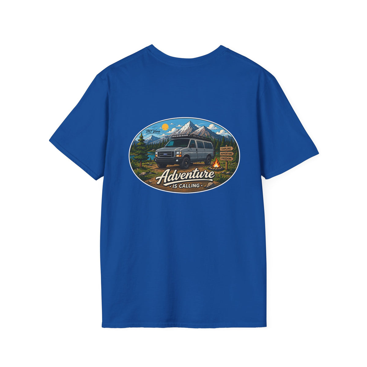 Ford Econoline Merchandise Adventure is Calling Unisex Softstyle T-Shirt
