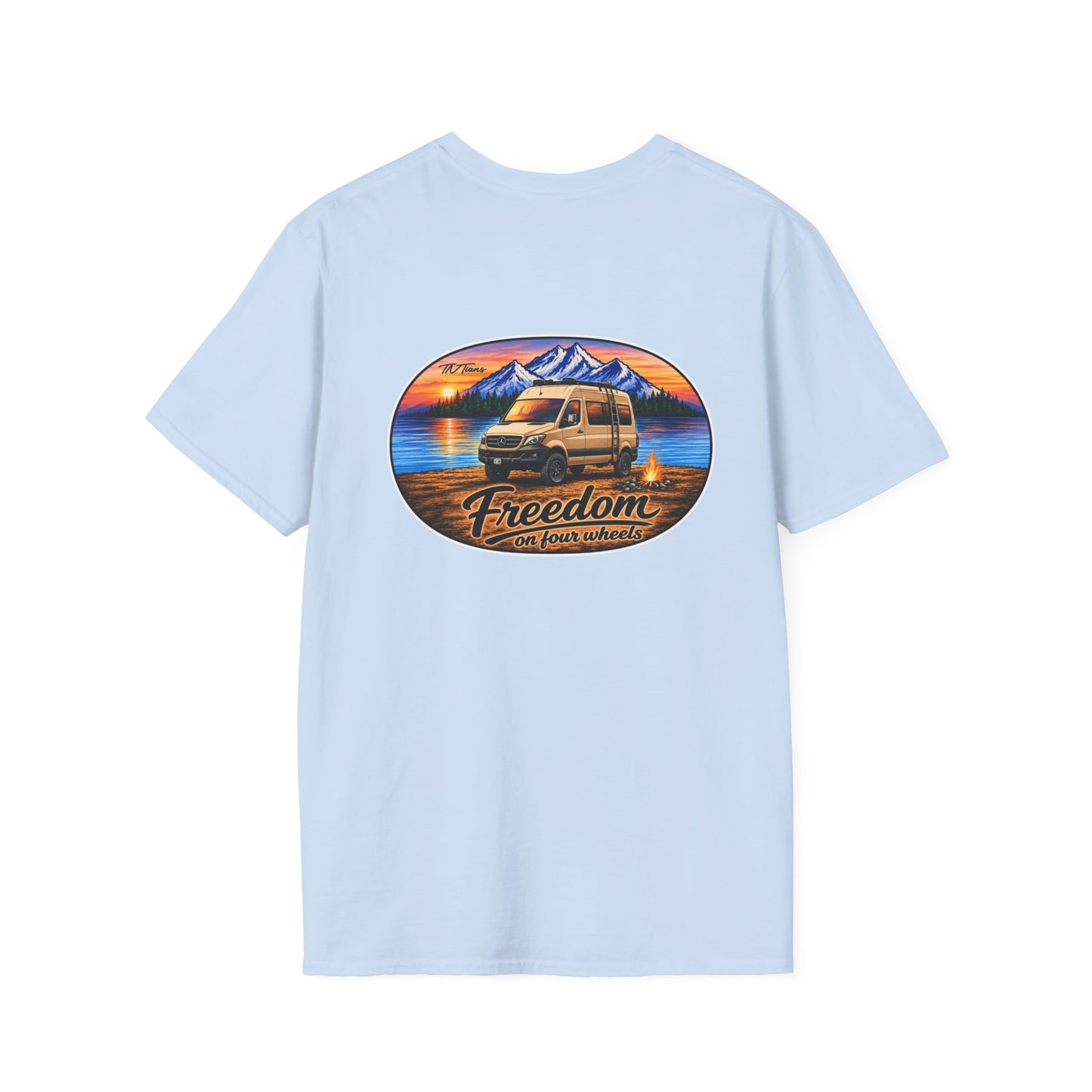 Mercedes Sprinter Freedom on Four Wheels Unisex Softstyle T-Shirt