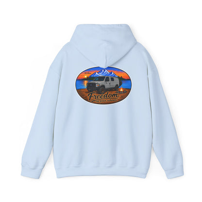 Ford Econoline Merchandise Freedom on Four Wheels Unisex Heavy Blend™ Hooded Sweatshirt