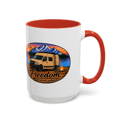 Nissan NV Freedom on Four Wheels Merch Accent Coffee Mug (11, 15oz)