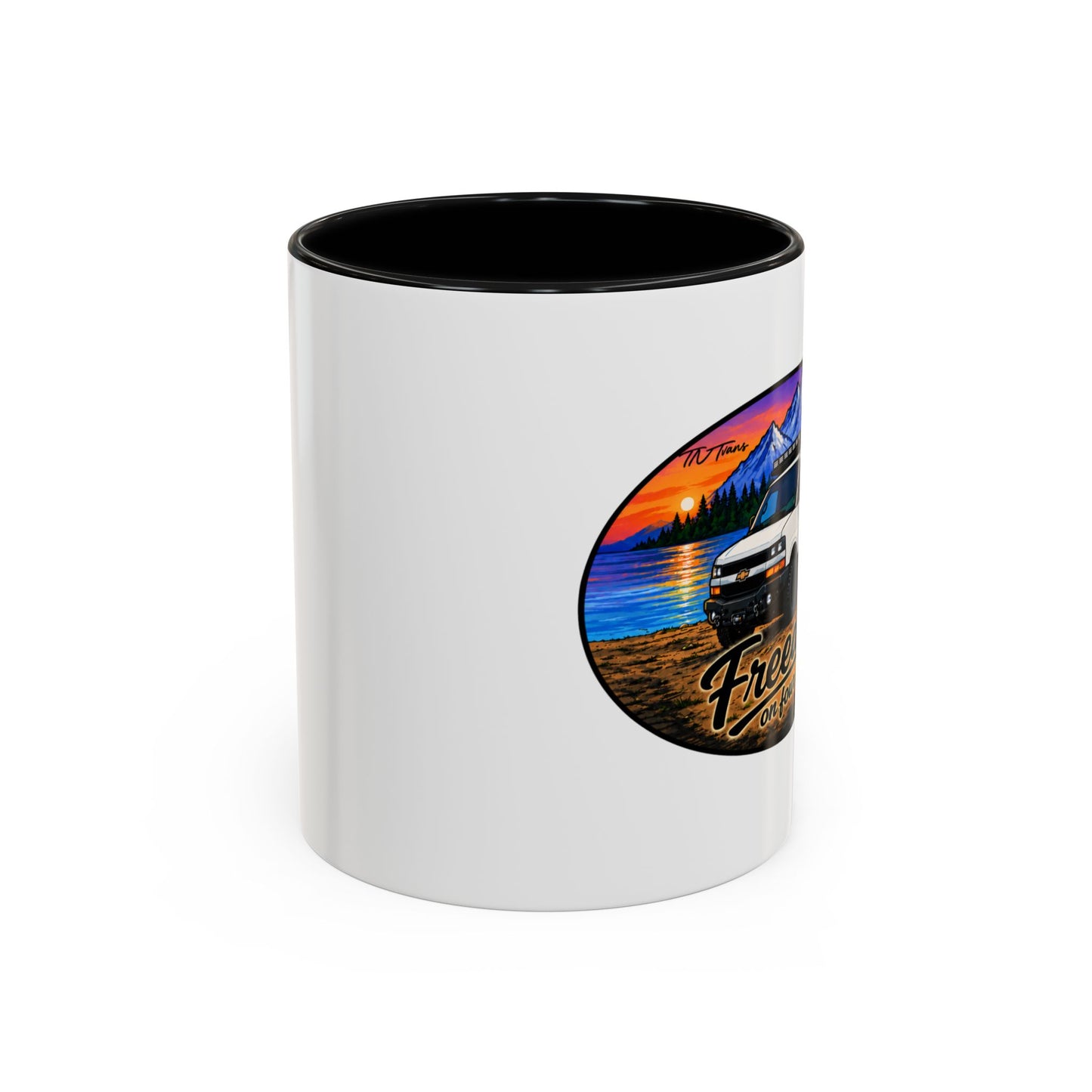 Chevy Express Freedom on Four Wheels Accent Coffee Mug (11, 15oz)