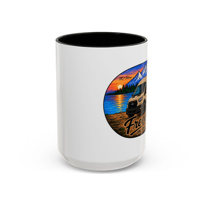 Ford Transit Freedom on Four Wheels Accent Coffee Mug (11, 15oz)