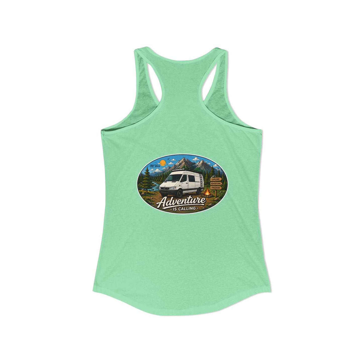 Sprinter T1N Merchandise Adventure is Calling Women's Ideal Racerback Tank