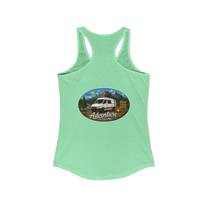 Sprinter T1N Merchandise Adventure is Calling Women's Ideal Racerback Tank