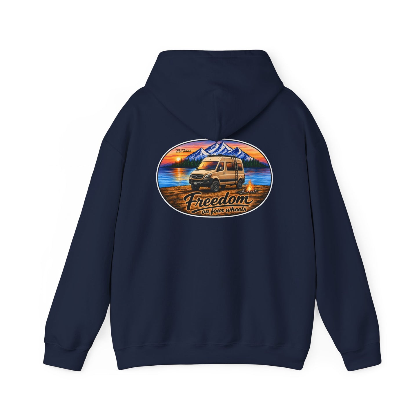 Mercedes Sprinter Merchandise Freedom on Four Wheels Unisex Heavy Blend™ Hooded Sweatshirt