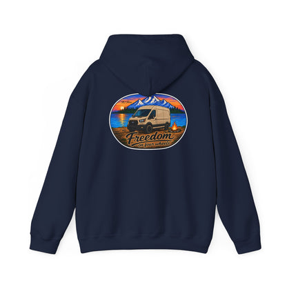 Ford Transit Merchandise Freedom on Four Wheels Unisex Heavy Blend™ Hooded Sweatshirt