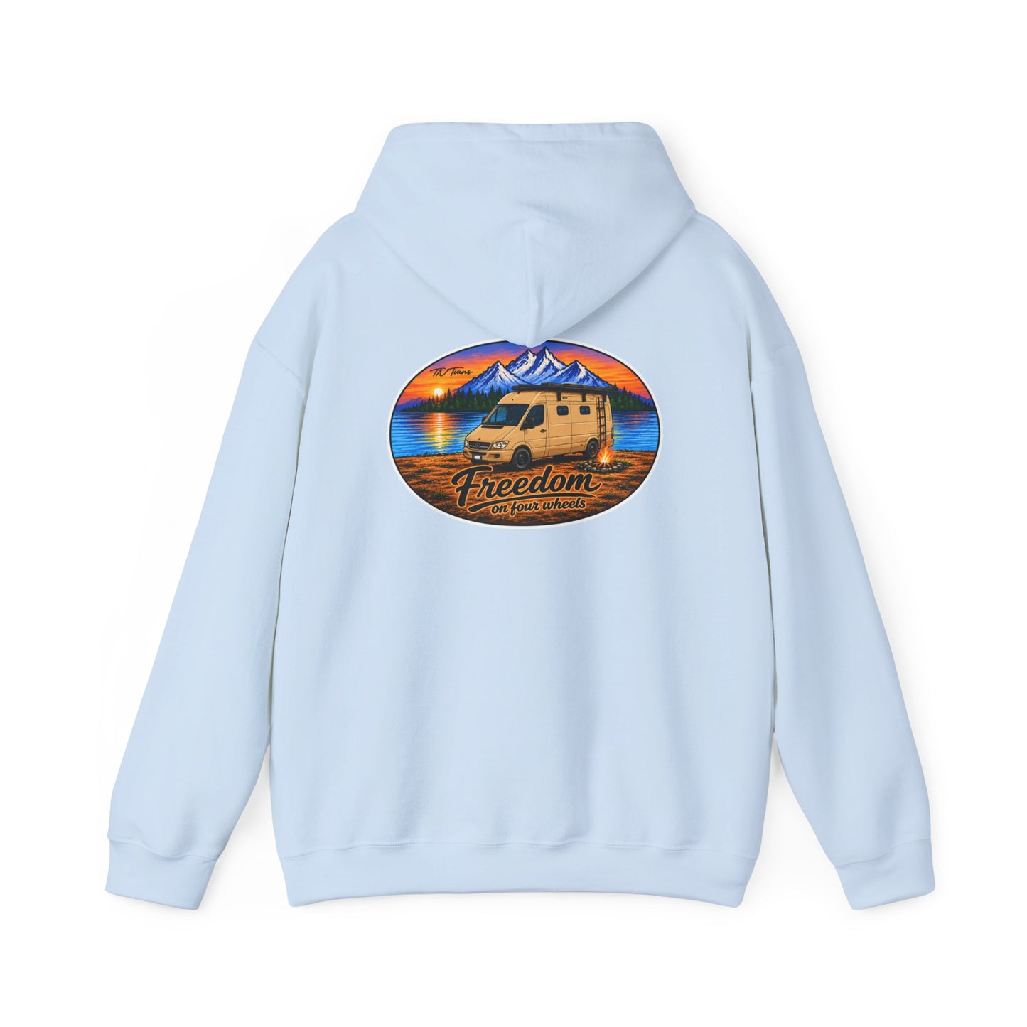 Sprinter T1N Merchandise Van Freedom on Four Wheels Unisex Heavy Blend™ Hooded Sweatshirt