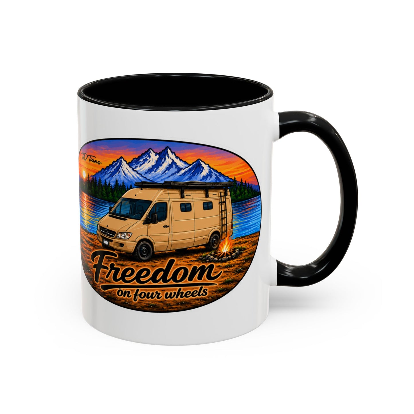 Sprinter T1N Freedom on Four Wheels Accent Coffee Mug (11, 15oz)
