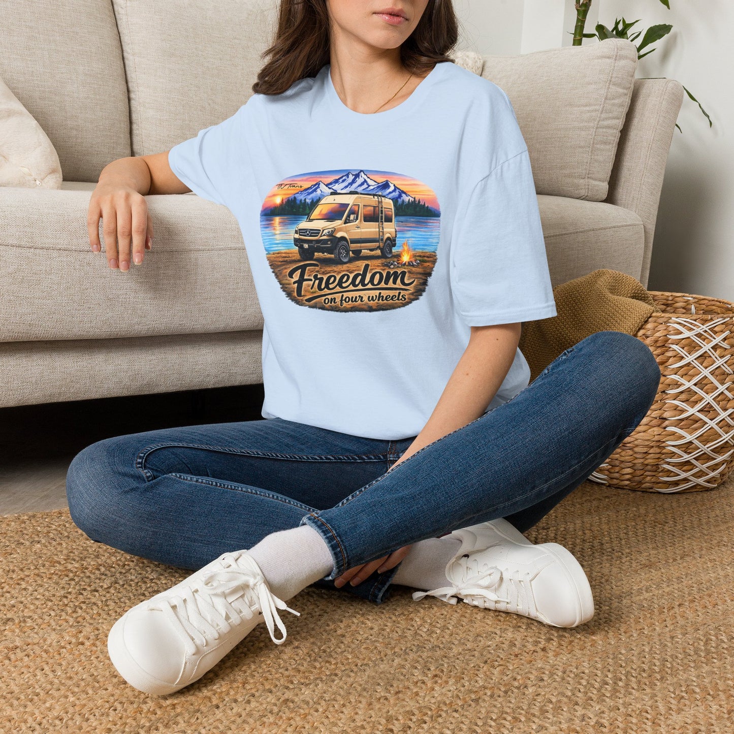 Mercedes Sprinter Van T-Shirt Freedom on Four Wheels