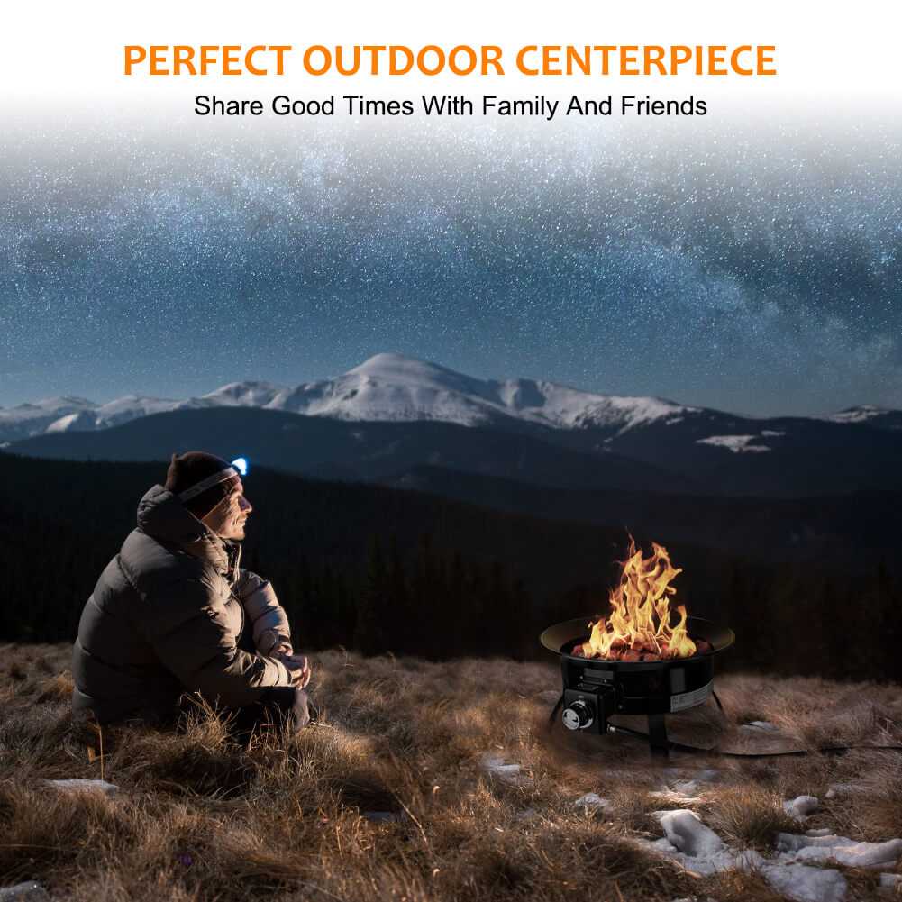 Camplux Propane Fire Pit Camping Fire Bowl for Cozy Outdoor Gatherings