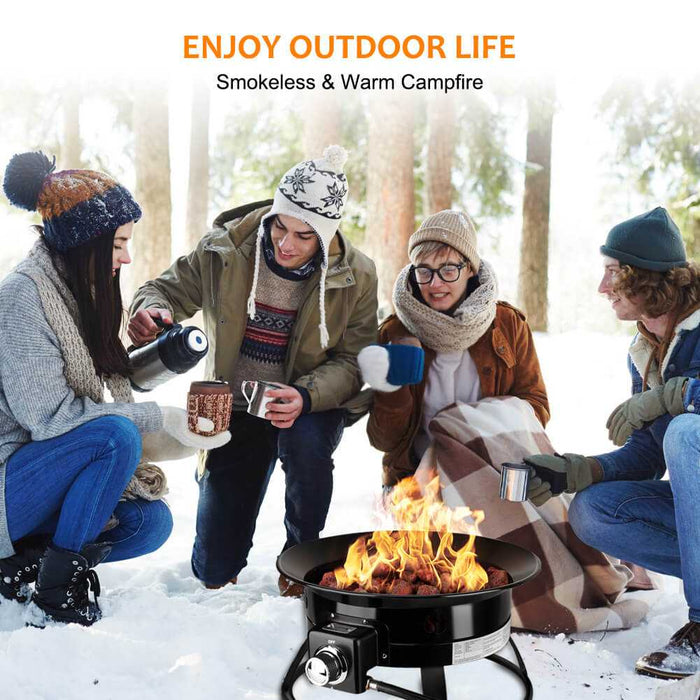 Camplux Propane Fire Pit Camping Fire Bowl for Cozy Outdoor Gatherings