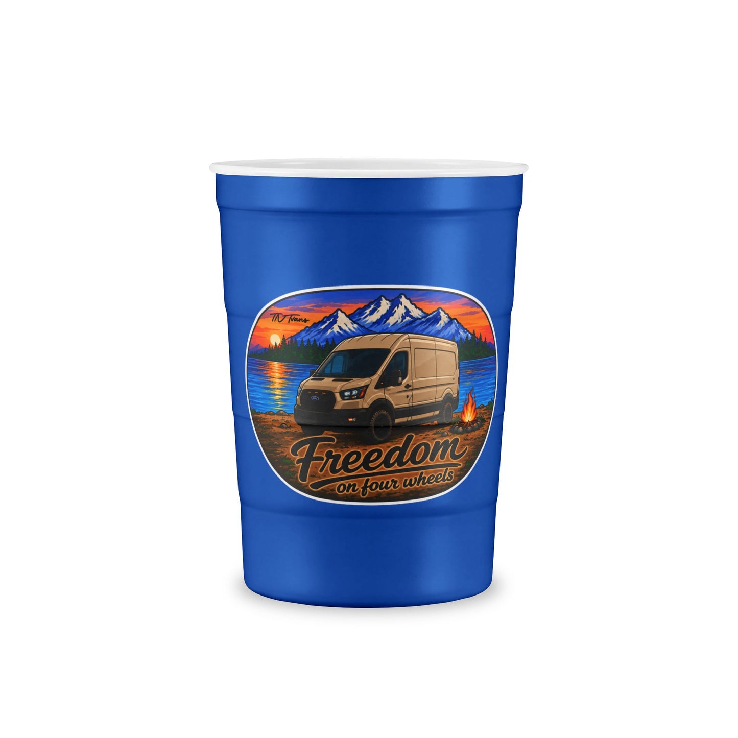 Ford Transit Merchandise Freedom on Four Wheels Recyclable Steel Cup