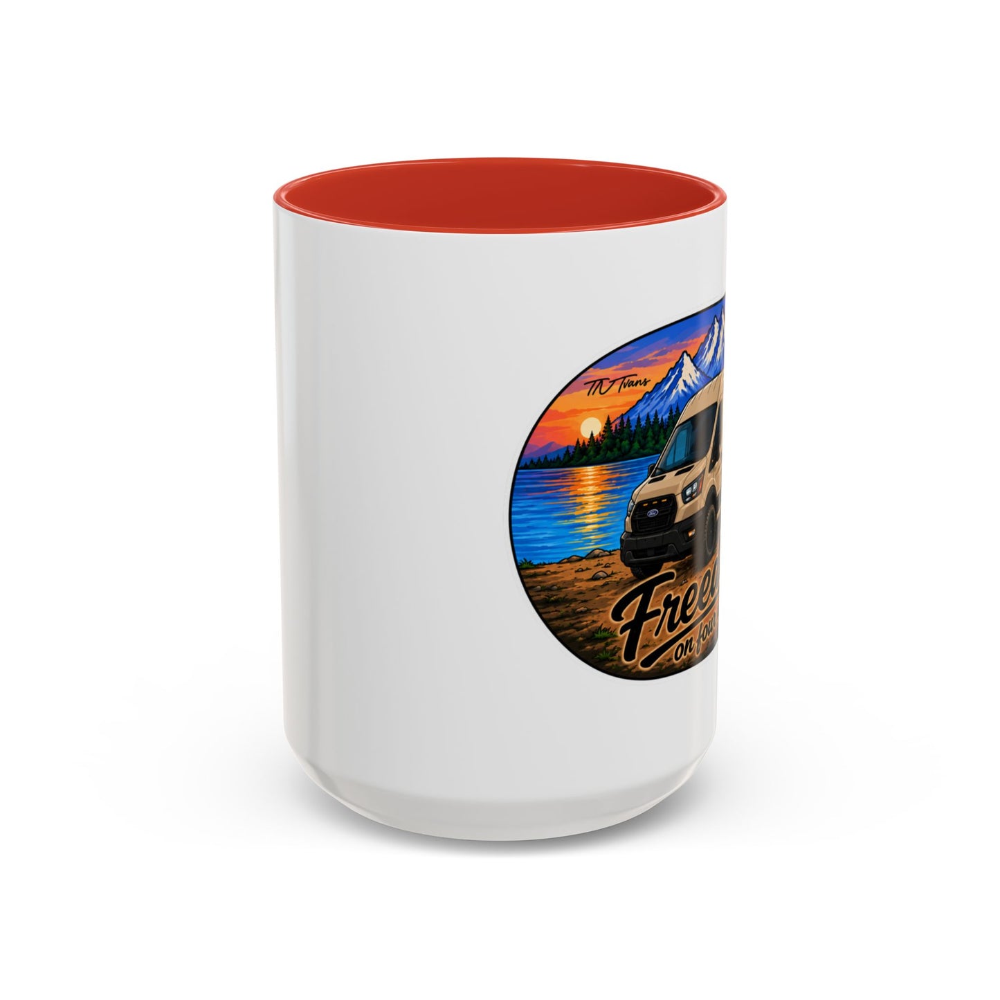 Ford Transit Freedom on Four Wheels Accent Coffee Mug (11, 15oz)