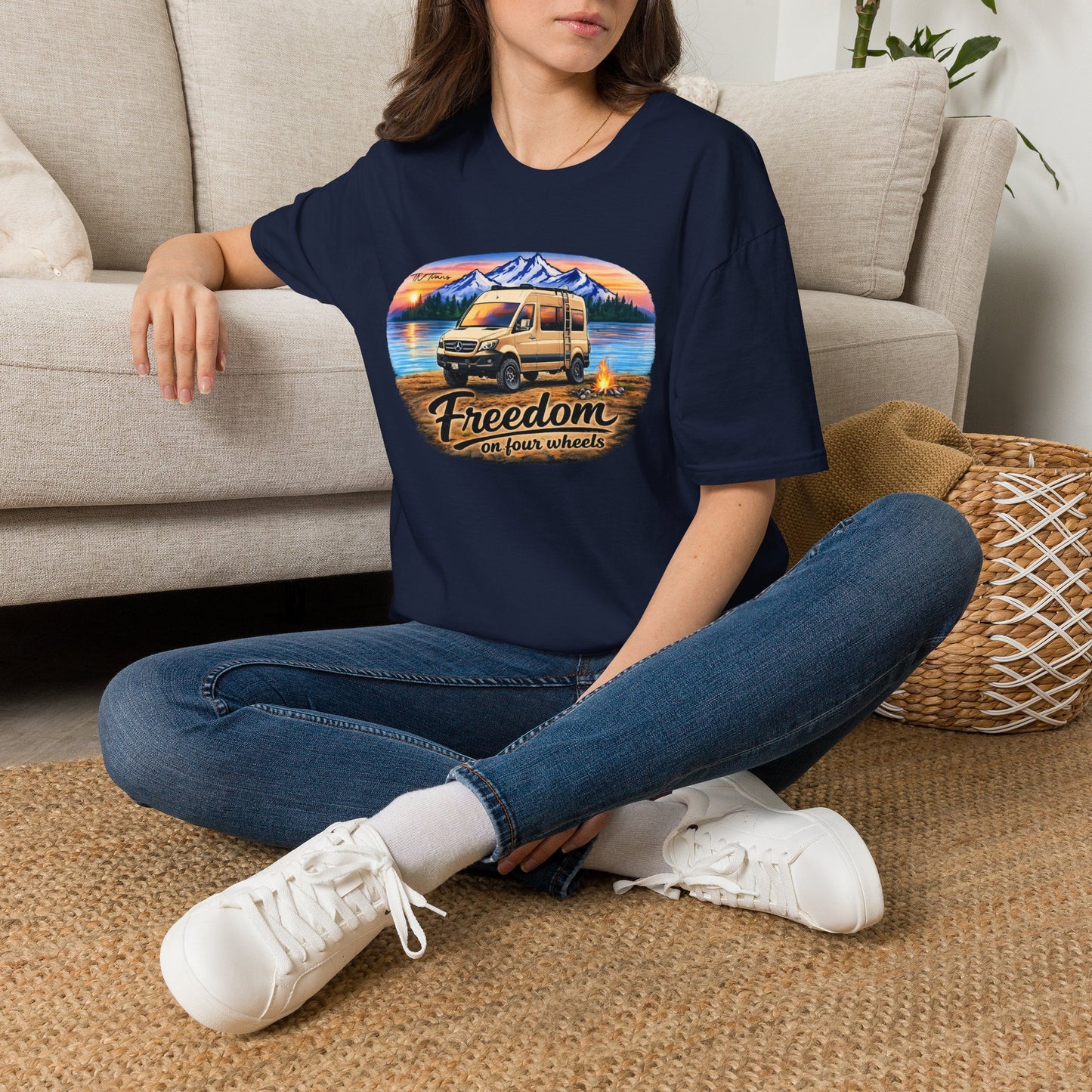 Mercedes Sprinter Van T-Shirt Freedom on Four Wheels