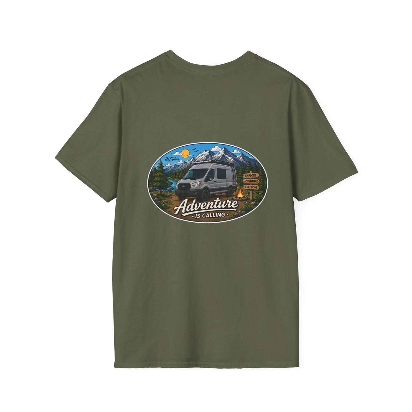Ford Transit Merchandise Adventure is Calling Unisex Softstyle T-Shirt