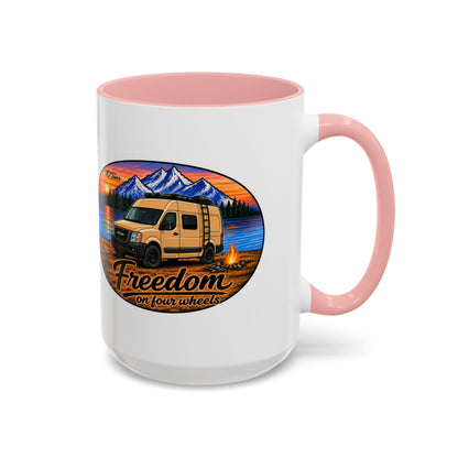 Nissan NV Freedom on Four Wheels Merch Accent Coffee Mug (11, 15oz)