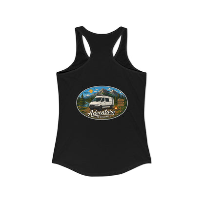 Sprinter T1N Merchandise Adventure is Calling Women's Ideal Racerback Tank
