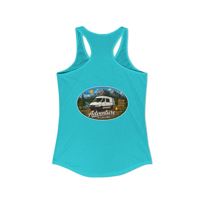 Sprinter T1N Merchandise Adventure is Calling Women's Ideal Racerback Tank