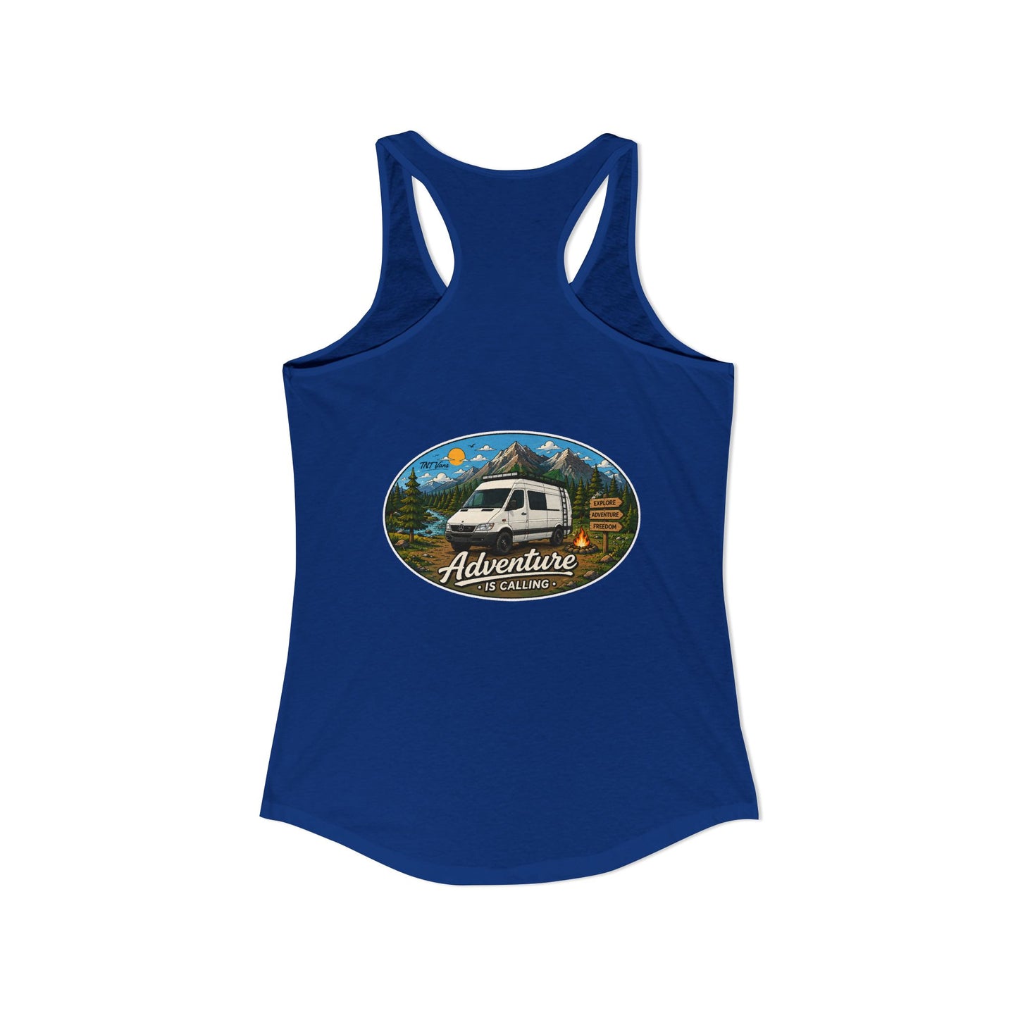 Sprinter T1N Merchandise Adventure is Calling Women's Ideal Racerback Tank