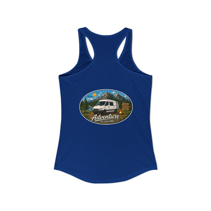 Sprinter T1N Merchandise Adventure is Calling Women's Ideal Racerback Tank
