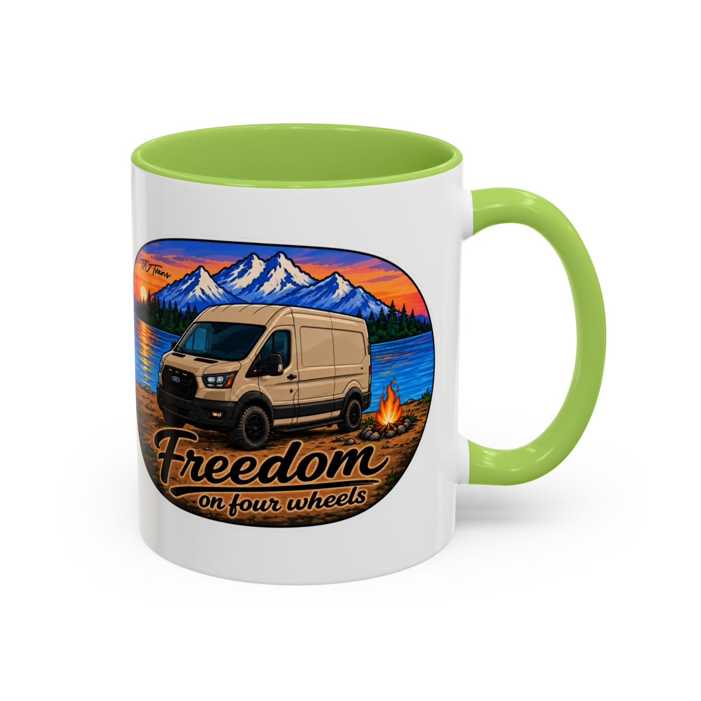 Ford Transit Freedom on Four Wheels Accent Coffee Mug (11, 15oz)