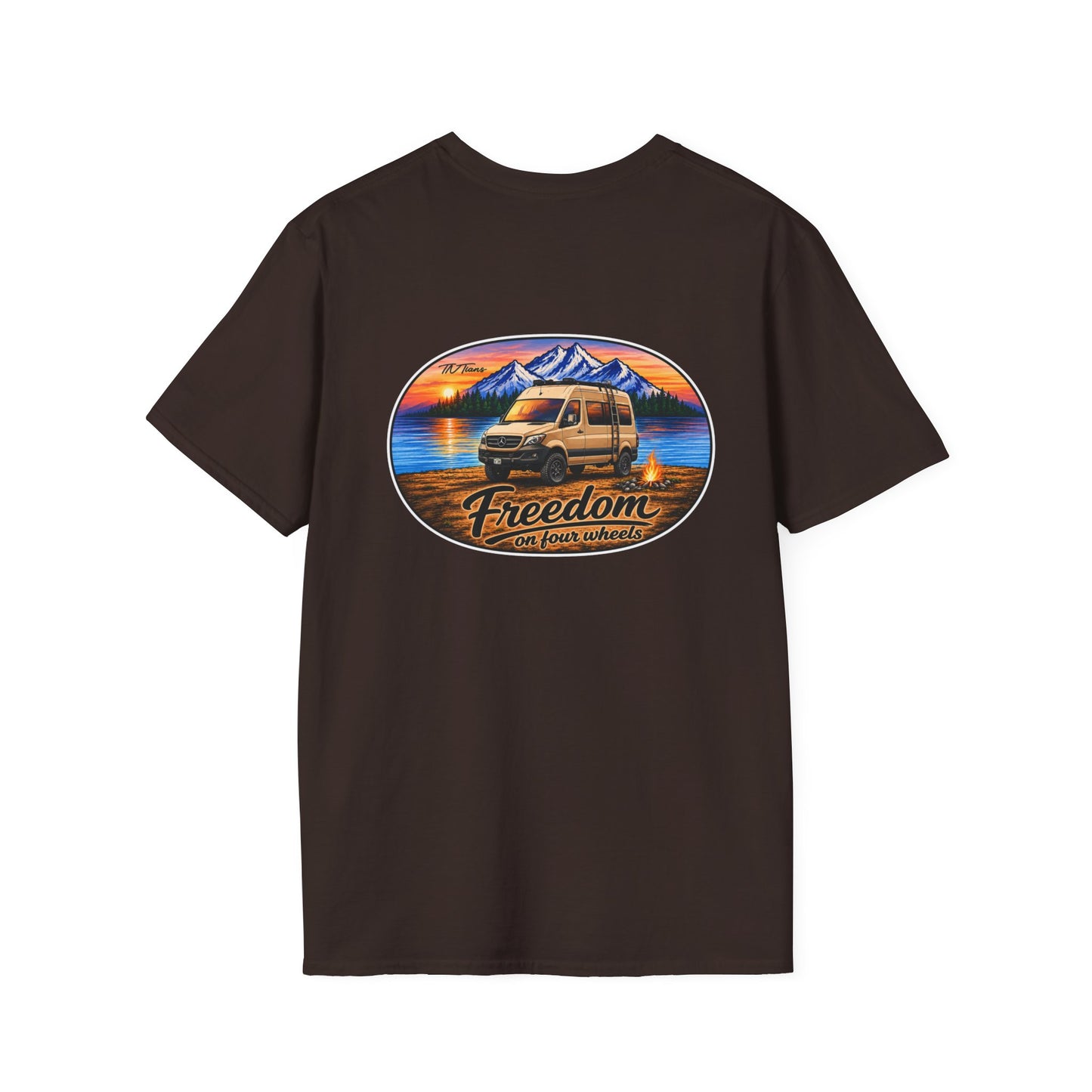 Mercedes Sprinter Freedom on Four Wheels Unisex Softstyle T-Shirt