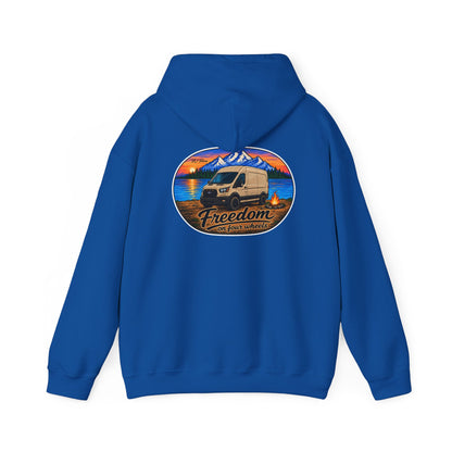 Ford Transit Merchandise Freedom on Four Wheels Unisex Heavy Blend™ Hooded Sweatshirt