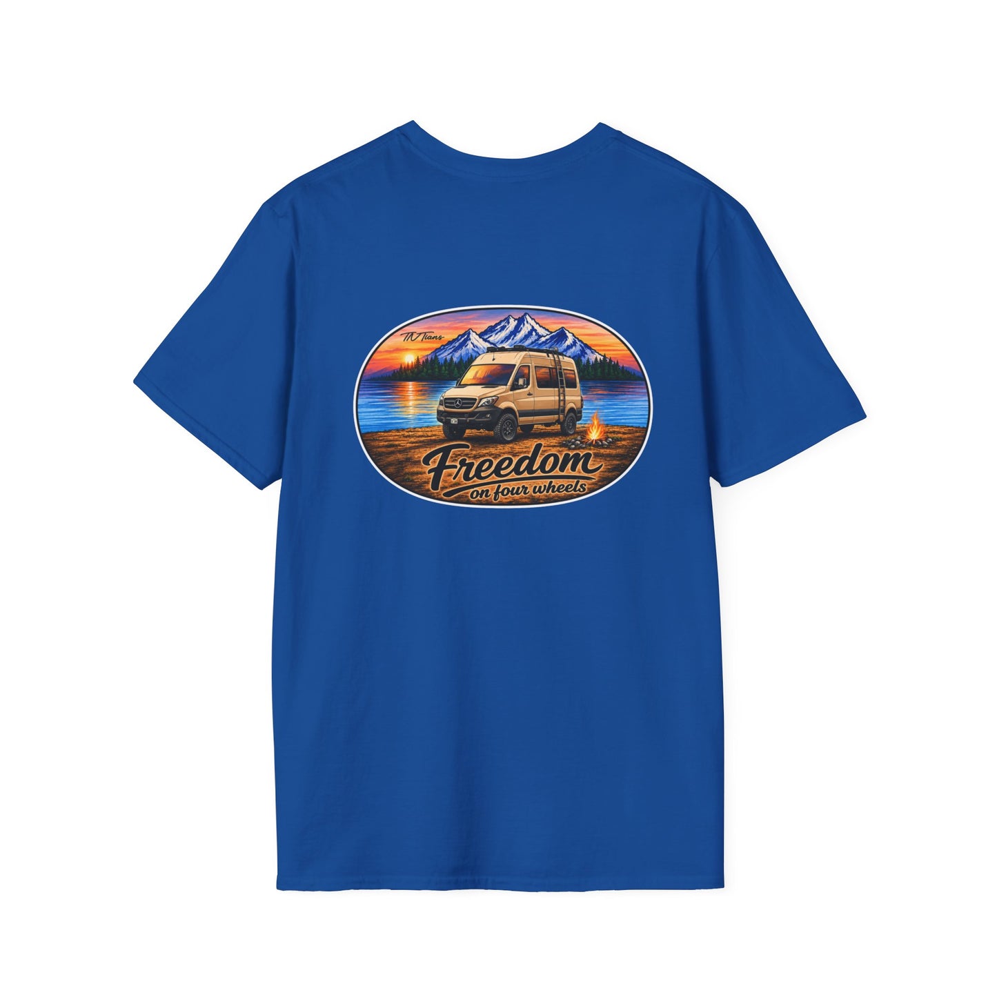Mercedes Sprinter Freedom on Four Wheels Unisex Softstyle T-Shirt