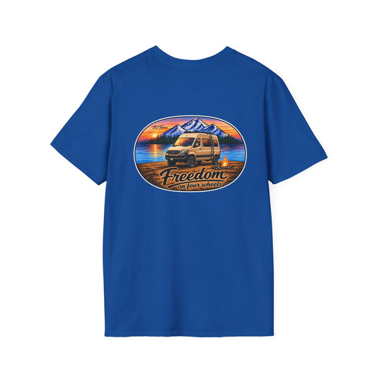 Mercedes Sprinter Van Freedom on Four Wheels Unisex Softstyle T-Shirt