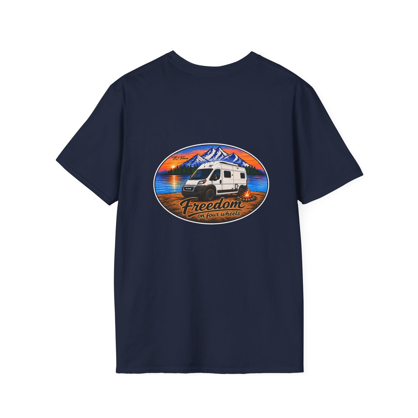 Ram ProMaster Merchandise Freedom on Four Wheels Unisex Softstyle T-Shirt