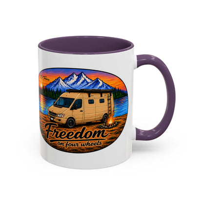 Sprinter T1N Freedom on Four Wheels Accent Coffee Mug (11, 15oz)