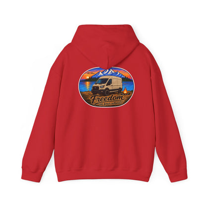 Ford Transit Merchandise Freedom on Four Wheels Unisex Heavy Blend™ Hooded Sweatshirt