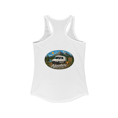 Sprinter T1N Merchandise Adventure is Calling Women's Ideal Racerback Tank