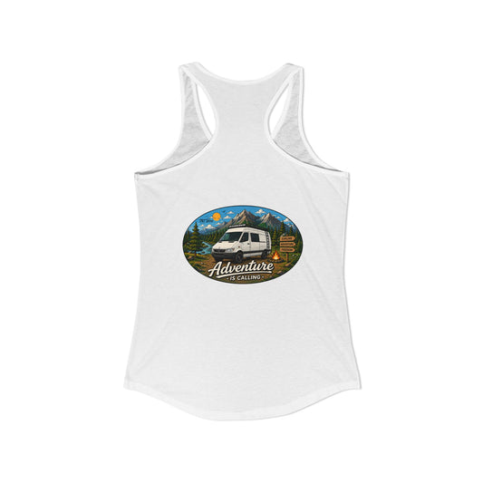 Sprinter T1N Merchandise Adventure is Calling Women's Ideal Racerback Tank